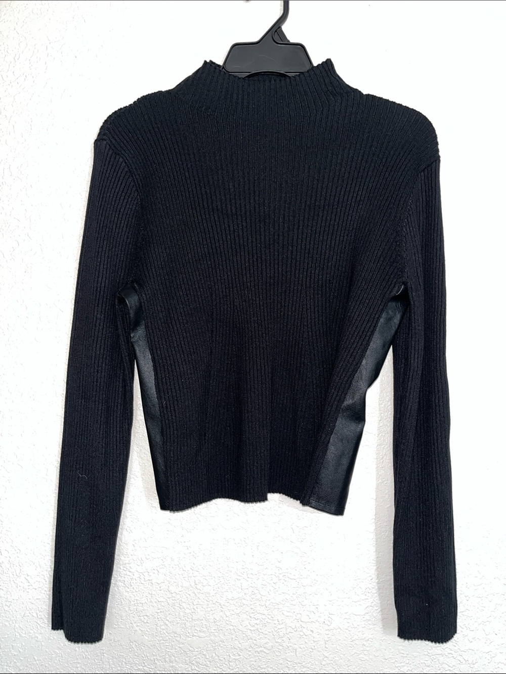 Madden Girl xl sweater with faux leather side panels. - Picture 1 of 5